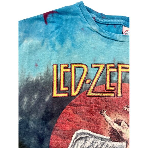 Vintage Led Zeppelin 1975 Tour Tie-Dye Band Tee Delta Pro Weight Collectible XL - Picture 6 of 12